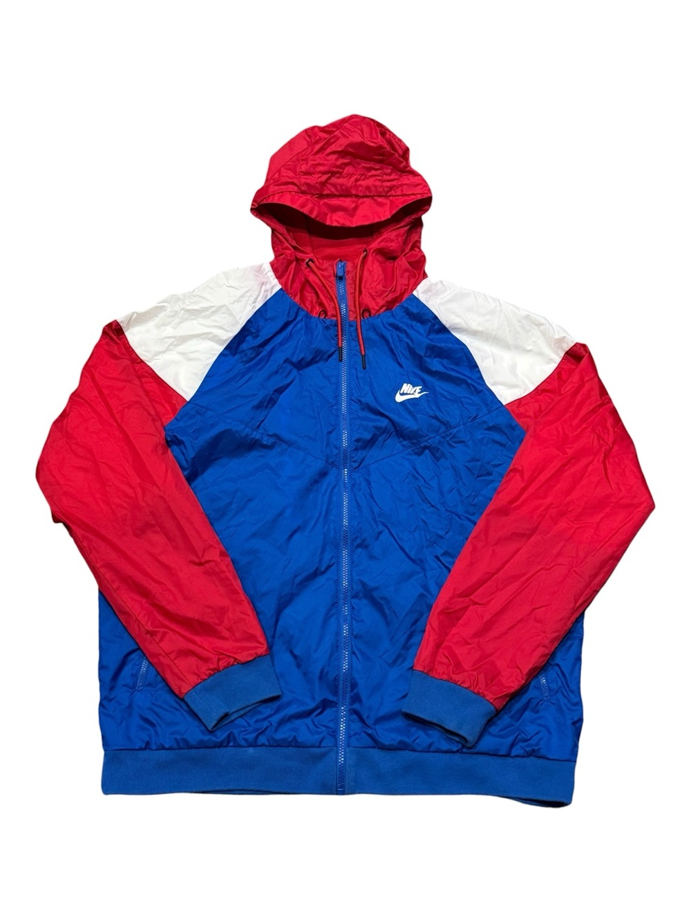 Nike Sportswear CK0163-477 Windrunner Jacket Royal White Red Blue Men's Sz XL